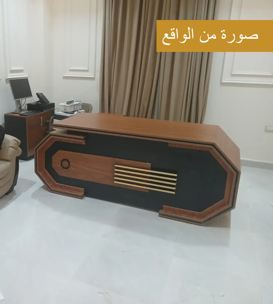 مكتب مدير بارون خشب فاخر - الصورة 4